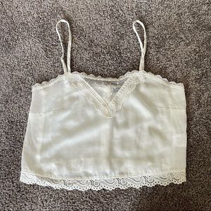 brandy melville satin crop cami